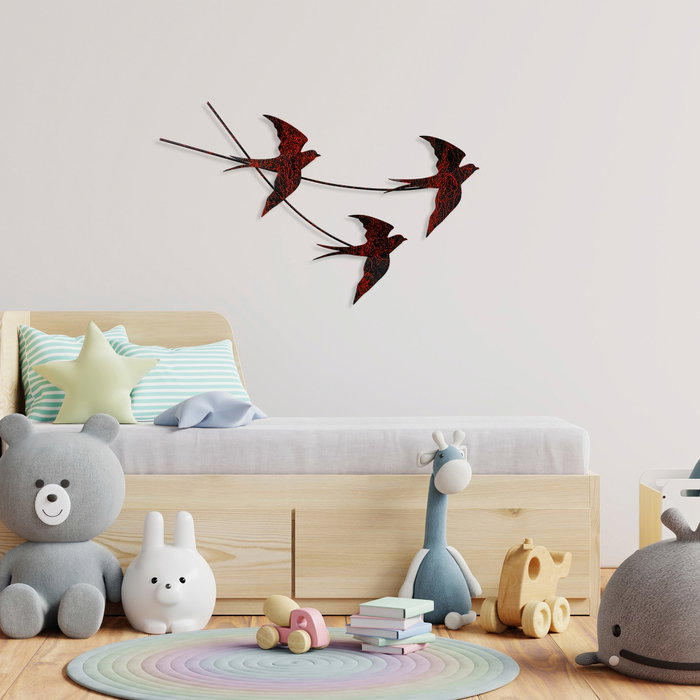 Wallity Wallow Accesorio de Pared de Metal Decorativo Multicolor